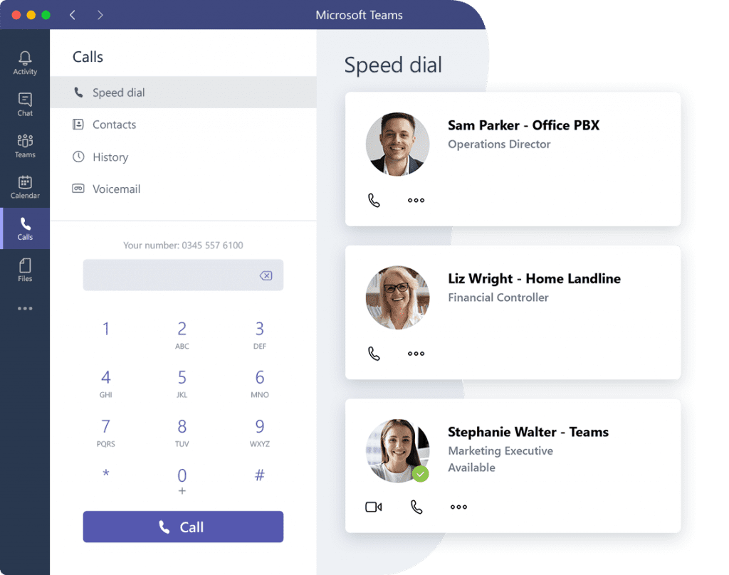 Microsoft Teams Voice 2 Microsoft Teams software
